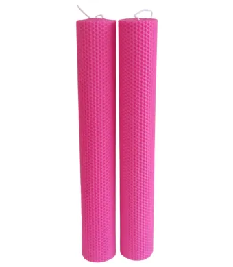 Lumanare Nunta-Botez din ceara naturala, En gross, Producator direct (40 cm, 6 cm)