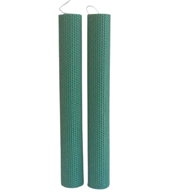 Lumanare nunta botez din ceara naturala , En gross, Producator direct (35 cm, 6 cm)