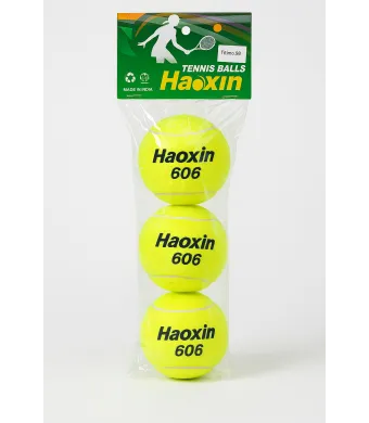 Set 3 mingi de tenis Haoxin 606 – ideale pentru antrenament si joc recreativ