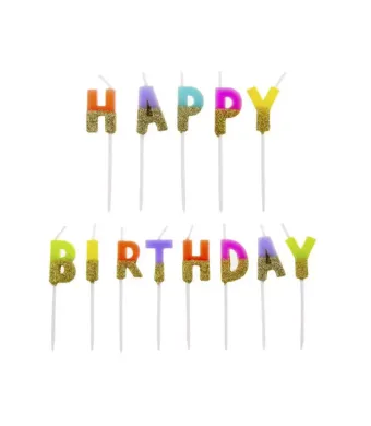 Lumanari tort happy birthday