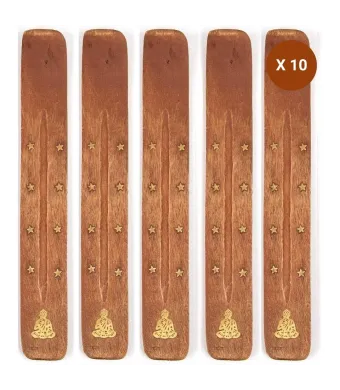 Suport BUDDHA lemn betisoare parfumate sanie en-gros 10 buc