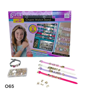 Set creativ pentru fetite cu margele si bratari incluse en gross