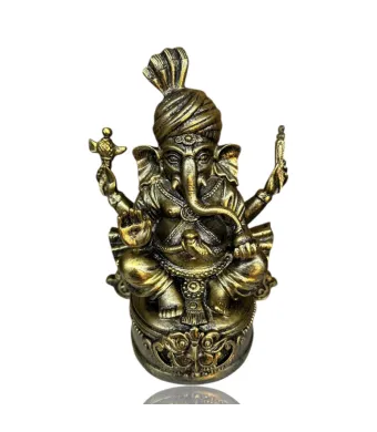 Figurină Feng Shui Ganesha h 16.5cm– simbol al înțelepciunii, succesului și protecției, en-gros