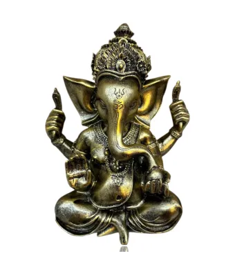 Figurină Feng Shui Ganesha h 19cm– simbol al înțelepciunii, succesului și protecției, en-gros