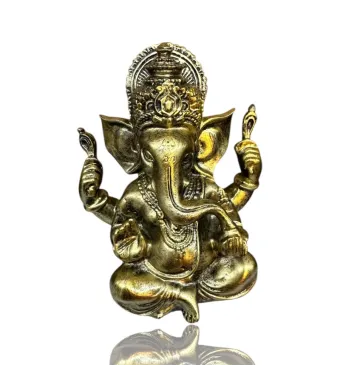 Figurină Feng Shui Ganesha h 13.5cm– simbol al înțelepciunii, succesului și protecției, en-gros