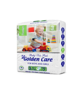 Scutece pt bebelusi Engros, Golden Care Baby, Marimea 3, 70 buc / pachet, bax 4 pachete