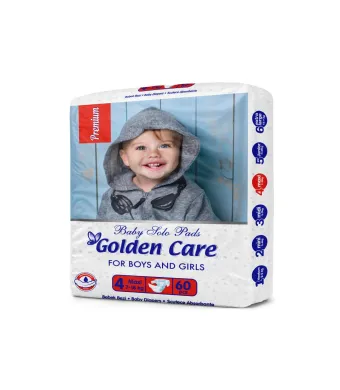 Scutece pt bebelusi Engros, Golden Care Baby, Marimea 4, 60 buc / pachet, bax 4 pachete