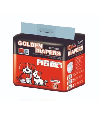 Scutece  Engros Golden pentru câini, mărimea L, 10 buc / pachet, bax 40 pachete