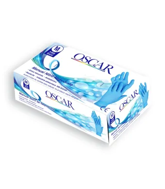 Manusi Nitril nepudrate Engros, Oscar, Masura M, 100 buc / cutie, bax 20 cutii