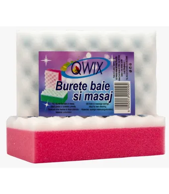 Burete Baie Si Masaj mare Qwix 24/set  Engros, Qwix, Mare, 18x11x5 cm