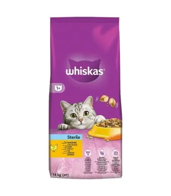 Hrana uscata pisici Engros, Whiskasi, 14kg, Sterile