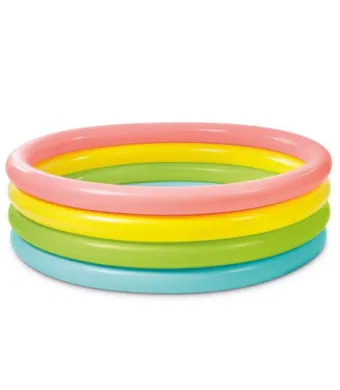 Piscina INTEX Gonflabila Multicolora Rotunda ENGROSS pentru Copii- 168X46 cm