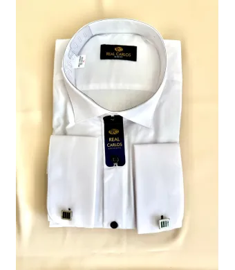 Camașă Slimfit guler de papion cu nasturi negrii Engross (S M L XL XXL)