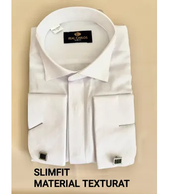 Cămăși de Ginere SLIMFIT cu guler de papion Texturat Engross (S M L XL XXL)