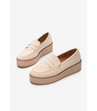 Pantofi dama casual, engros, din material sintetic, cu talpa inalta