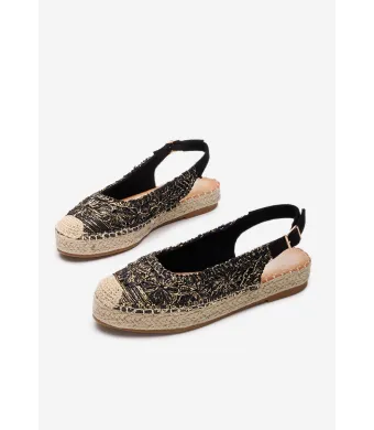 Espadrile vara dama, engros, din material textil cu flori