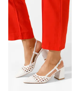 Pantofi dama engros, slingback, din material sintetic, eleganti