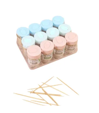 Scobitori 7cm, din Bambus in Tub 10/set de Plastic Engros