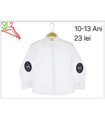 Camasa Engros pentru baieti, Alba