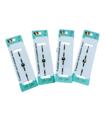 Bratara cu margele negre si albe si disc decorativ central – accesoriu simbolic si elegant pentru femei si fete, En-gros