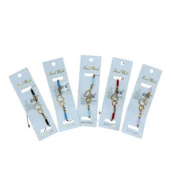 Bratara cu margele si pandantiv inima aurie – model elegant cu snur reglabil, accesoriu simbolic pentru femei si fete, En-gros