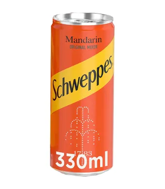Bautura racoritoare carbogazoasa Engros, Schweppes, cu suc de mandarine, 330 ml