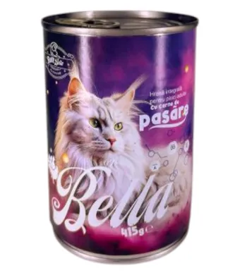 Conserve pisici 415g Bella, Pasare
