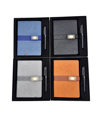 Set Cadou Engros 2 piese agenda 15x21 cm si pix , in cutie
