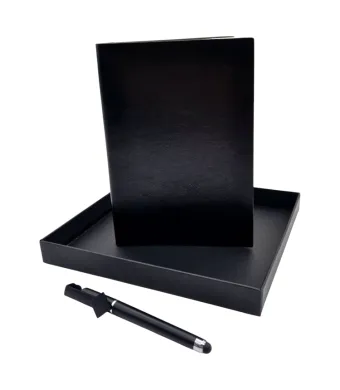 Set Cadou Engros 2 piese agenda 15x21 cm si pix pentru telefon , in cutie