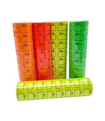 Etichete pret Engros, set 8 role, 120 buc / rola diverse culori