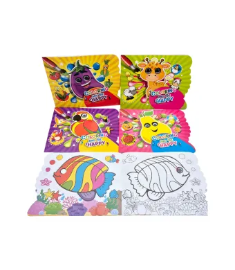 Carti de colorat Engros, 22x27 cm,  12 pagini cu ochi mobili, diverse modele