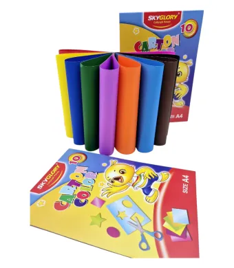 Carton colorat Engros set 10 culori A4