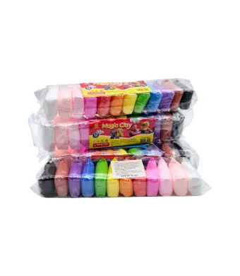 Plastilina ușoară Engros, Magic Clay, 12 culori 90 grame