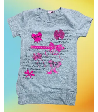 TRICOU fete bumbac, 6-10 ani, 4/set engros