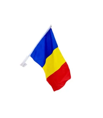 Steag Romania cu suport prindere geam auto engros
