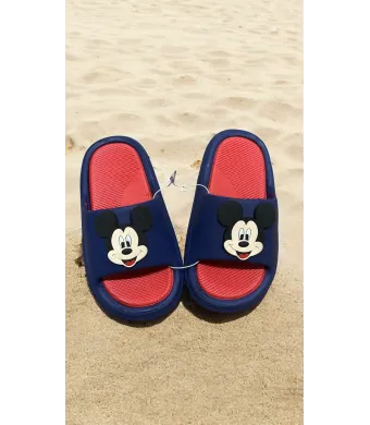 Papuci Copii „Mickey Mouse” – Design Sportiv Roșu & Albastru,En-gros (24, 25, 26, 27, 28, 29)