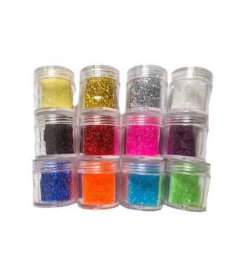 Sclipici colorat pentru unghii set 12 buc, 41-185C, Angro