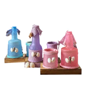 Lampă de masă decorativă engros cu scoici 17x8cm