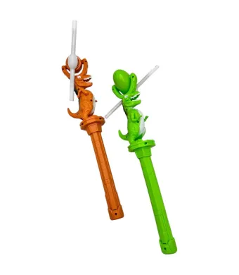 Bagheta cu elice si figurina Dinozaur – jucarie interactiva pentru copii, 40 cm, culori combinate, En-gros
