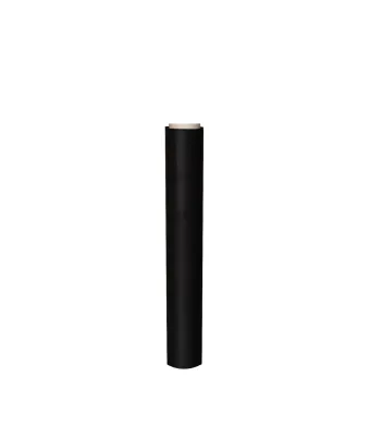 Folie Stretch Engros Manual - 1.5 kg brut, Neagră, 500 mm lățime, grosime 23 µm