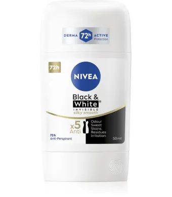 Deodorant stick Engros Nivea 50ml  Woman Black&white Silky Smooth