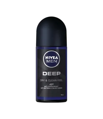 Deodorant roll on Engros Nivea 50ml Men Deep Dry & Clean