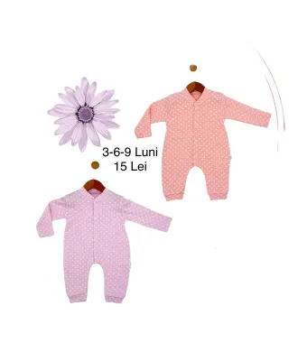 Salopeta Engros pentru bebelusi, cu model imprimat (ROZ)