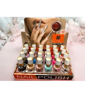 Lac de unghii clasic – Katy Beauty Nail Polish 24/set diverse culori Engros