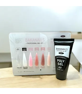 Polygel BAKANAILS engros – Profesionist în construcția unghiilor!Alb lăptos 02