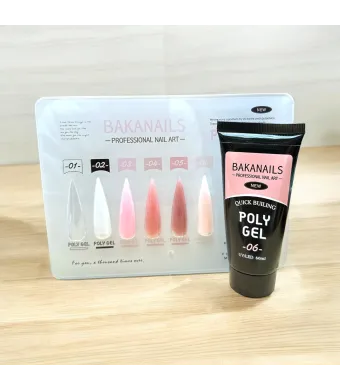 Polygel BAKANAILS  – Profesionist în construcția unghiilor! Bej deschis 06 Engros
