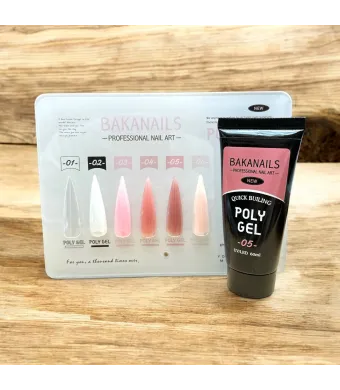 Polygel BAKANAILS – Profesionist în construcția unghiilor! Roz nude inchis 05 Engros
