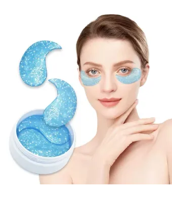 Ushas Glitter Eye Mask cu Acid Hialuronic – 60 plasturi hidrogel pentru ochi, 1.4 g bucata HA484 Engros