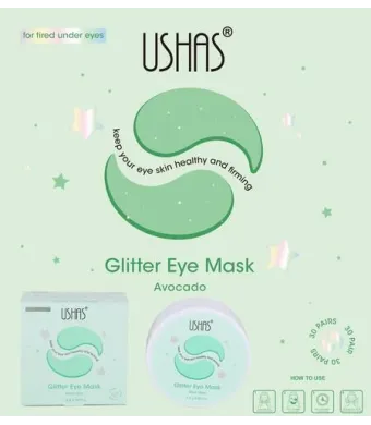 Ushas Glitter Eye Mask cu Extract de Avocado HA487 – 60 plasturi pentru ochi, 1.4 g bucata Engros