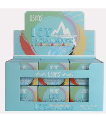 Ushas Icy Facial Mask cu Acid Hialuronic – Mască Facială Revitalizantă, Cod HA323 Engros